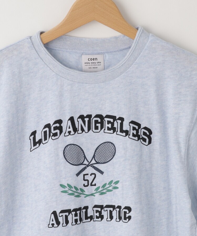 オフプライスストア(ウィメン)(OFF PRICE STORE(Women))のcoen(コーエン)　粗挽き杢カレッジロゴTシャツ　【洗える/SALE】3