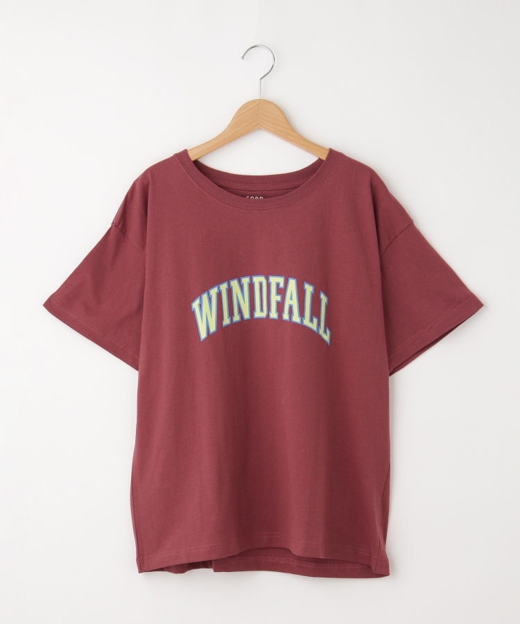 オフプライスストア(ウィメン)(OFF PRICE STORE(Women))のcoen(コーエン)　USAコットンアーチプリントTシャツ　【洗える/SALE】 ブリックレッド(018)