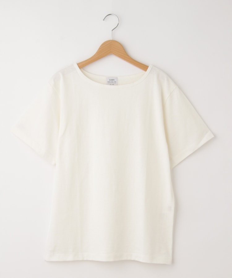 オフプライスストア(ウィメン)(OFF PRICE STORE(Women))のcoen(コーエン)　USAコットンクルーネックTシャツ　【洗える/SALE】 オフホワイト(002)