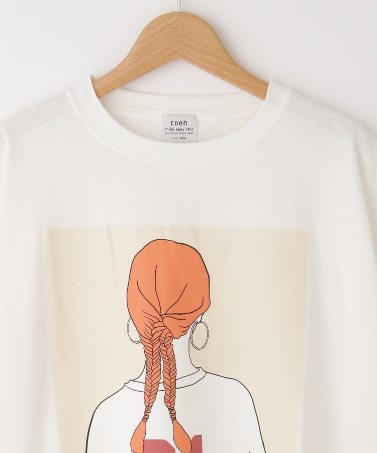 オフプライスストア(ウィメン)(OFF PRICE STORE(Women))のcoen(コーエン)　yoko hoshi×coenコラボイラストTシャツ　【洗える/SALE】3