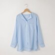 オフプライスストア(ウィメン)(OFF PRICE STORE(Women))のcoen（コーエン） リネンコンストライプバックタックシャツ コバルトブルー(090)