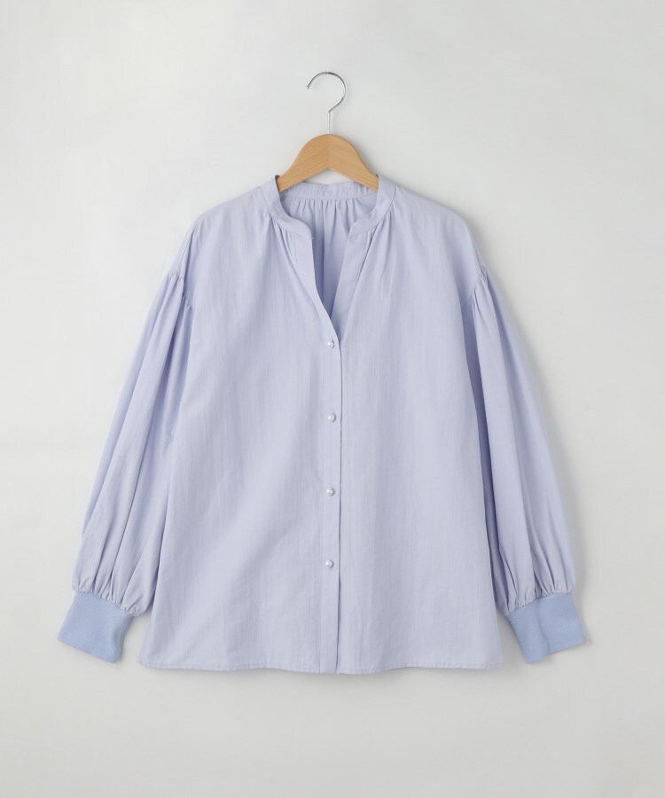 オフプライスストア(ウィメン)(OFF PRICE STORE(Women))のqout スタンドカラーパール調ボタンシャツ1