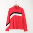 オフプライスストア(ウィメン)(OFF PRICE STORE(Women))のHeal Creek（ヒールクリーク） ボーダー切り替えハイネックカットソー レッド(063)
