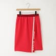 オフプライスストア(ウィメン)(OFF PRICE STORE(Women))のHeal Creek（ヒールクリーク） 刺しゅうロゴ膝丈スカート レッド(063)