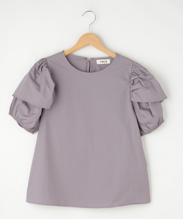 オフプライスストア(ウィメン)(OFF PRICE STORE(Women))のCHILLE（チル） 重ねスリーブブラウス パープル(082)