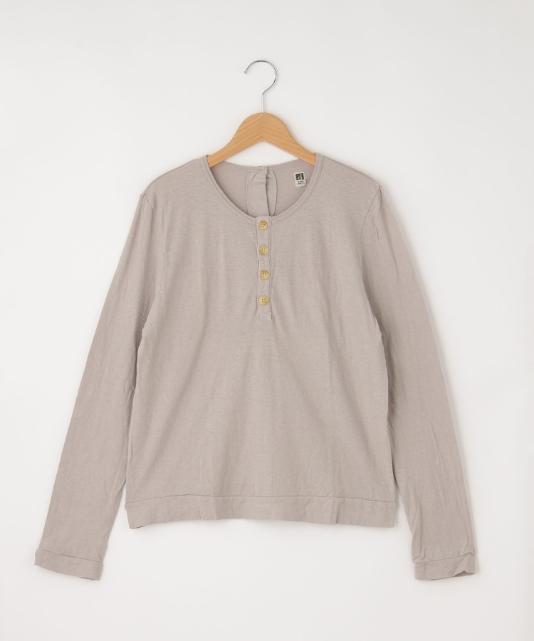 オフプライスストア(ウィメン)(OFF PRICE STORE(Women))のDANA（ダナ） ヘンリーネック後ろボタンカットソー グレー(012)