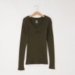 オフプライスストア(ウィメン)(OFF PRICE STORE(Women))のDANA（ダナ） リブ長袖カットソー カーキ(027)