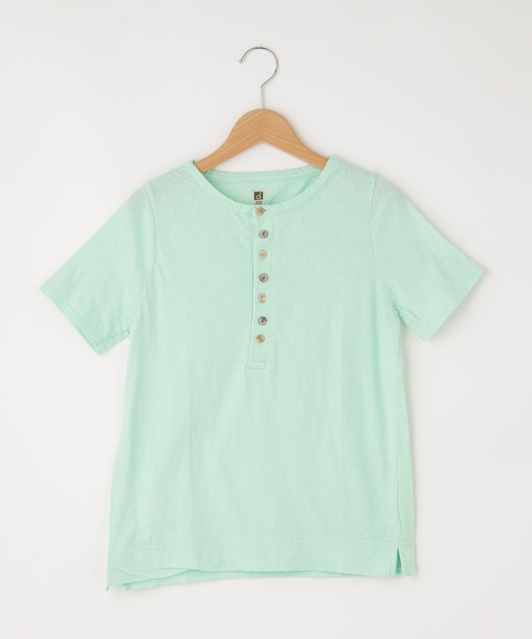 オフプライスストア(ウィメン)(OFF PRICE STORE(Women))のDANA（ダナ） ヘンリーネック半袖シャツ ミントグリーン(021)