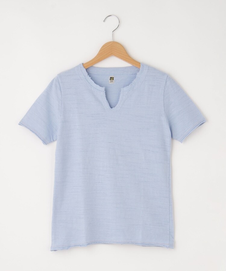 オフプライスストア(ウィメン)(OFF PRICE STORE(Women))のDANA（ダナ） コットン切りっぱなし半袖シャツ ブルー(092)
