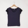 オフプライスストア(ウィメン)(OFF PRICE STORE(Women))のDANA（ダナ） ドットVネックリブカットソー ブルー(093)