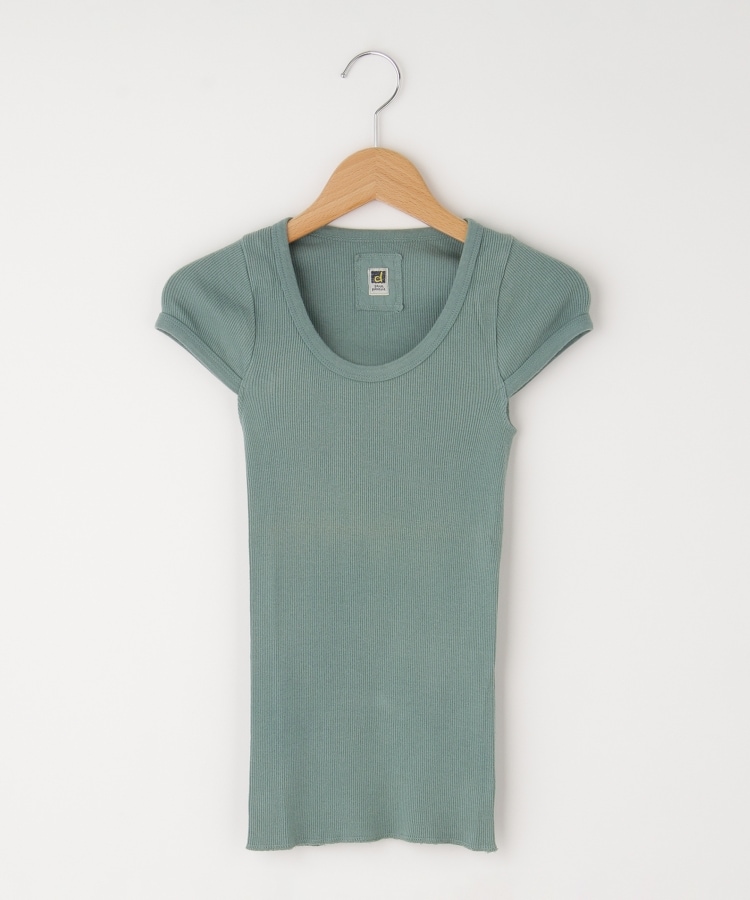 オフプライスストア(ウィメン)(OFF PRICE STORE(Women))のDANA（ダナ） 丸首リブフレンチ袖カットソー グリーン(023)