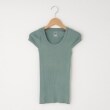 オフプライスストア(ウィメン)(OFF PRICE STORE(Women))のDANA（ダナ） 丸首リブフレンチ袖カットソー グリーン(023)