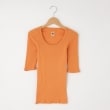 オフプライスストア(ウィメン)(OFF PRICE STORE(Women))のDANA（ダナ） 丸首リブ5分袖カットソー オレンジ(067)