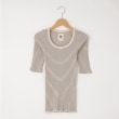 オフプライスストア(ウィメン)(OFF PRICE STORE(Women))のDANA（ダナ） 丸首ボーダーリブ5分袖カットソー1