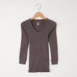 オフプライスストア(ウィメン)(OFF PRICE STORE(Women))のDANA（ダナ） リブ8分袖カットソー ブラウン(044)