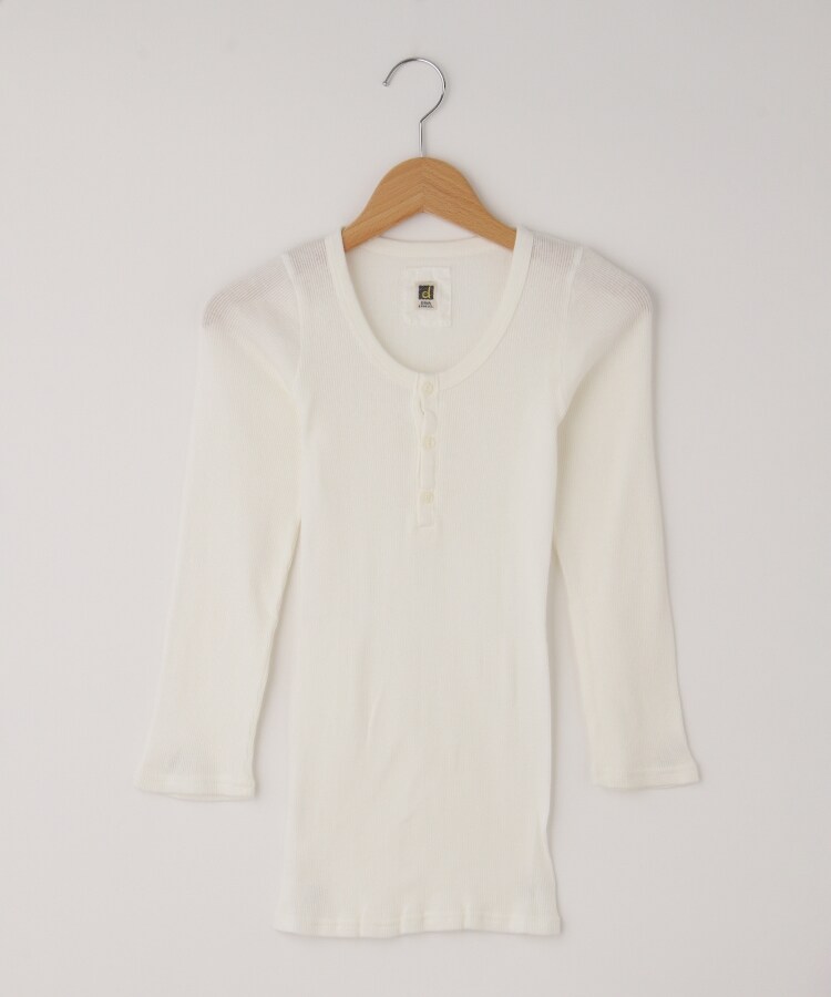 オフプライスストア(ウィメン)(OFF PRICE STORE(Women))のDANA（ダナ） ヘンリーネックリブ8分袖カットソー アイボリー(004)