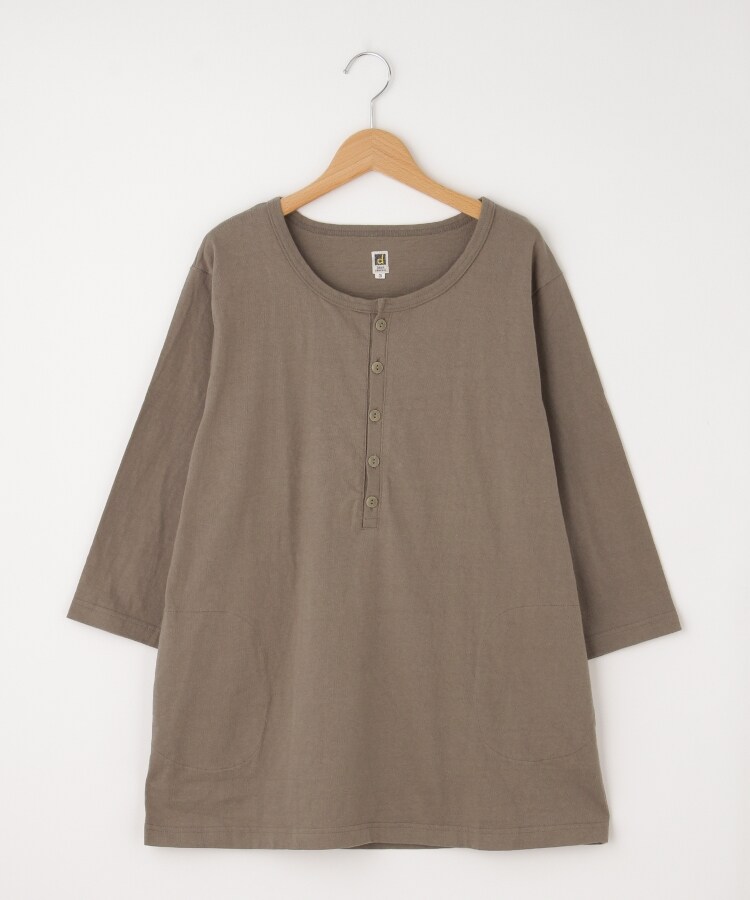 オフプライスストア(ウィメン)(OFF PRICE STORE(Women))のDANA（ダナ） ポケット付きヘンリーネック7分袖カットソー モカ(012)