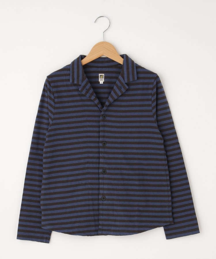 オフプライスストア(ウィメン)(OFF PRICE STORE(Women))のDANA（ダナ） ポケット付きボーダー前ボタンカーディガン ブルー(093)