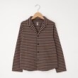 オフプライスストア(ウィメン)(OFF PRICE STORE(Women))のDANA（ダナ） ポケット付きボーダー前ボタンカーディガン ブラウン(012)