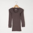 オフプライスストア(ウィメン)(OFF PRICE STORE(Women))のDANA（ダナ） Uネックリブ長袖カットソー【SALE/きれいめカジュアル/きれいめ/デイリー/トレンド】 ブラウン(044)