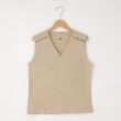 オフプライスストア(ウィメン)(OFF PRICE STORE(Women))のDANA（ダナ） コットンVネックノースリーブ ベージュ(052)