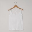 オフプライスストア(ウィメン)(OFF PRICE STORE(Women))のDANA（ダナ） ダブルクロスストラップキャミソール ホワイト(001)