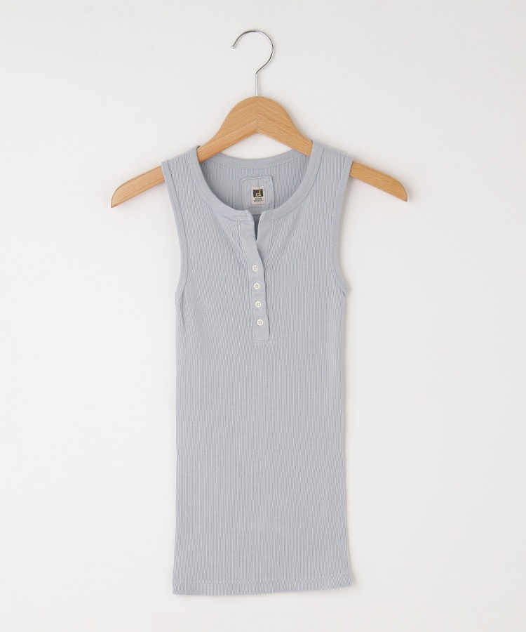オフプライスストア(ウィメン)(OFF PRICE STORE(Women))のDANA（ダナ） コットンリブボタンタンクトップ ブルー(092)