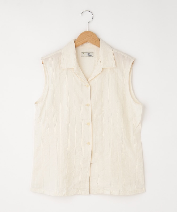 オフプライスストア(ウィメン)(OFF PRICE STORE(Women))のDANA（ダナ） 開襟ノースリーブシャツ ベージュ(052)