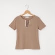 オフプライスストア(ウィメン)(OFF PRICE STORE(Women))のFaneuil（ファヌル） 胸元レース半袖カットソー モカブラウン(042)
