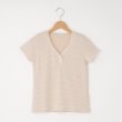 オフプライスストア(ウィメン)(OFF PRICE STORE(Women))のFaneuil（ファヌル） 針抜きレース半袖カットソー ベージュ(052)