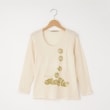 オフプライスストア(ウィメン)(OFF PRICE STORE(Women))のFaneuil（ファヌル） リンゴプリントU首長袖カットソー アイボリー(004)