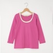 オフプライスストア(ウィメン)(OFF PRICE STORE(Women))のFaneuil（ファヌル） 配色ダブルテープ長袖カットソー ピンク(072)