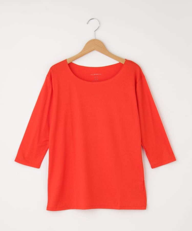 オフプライスストア(ウィメン)(OFF PRICE STORE(Women))のFaneuil（ファヌル） クルーネック7分袖カットソー オレンジ(067)