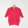オフプライスストア(ウィメン)(OFF PRICE STORE(Women))のFaneuil（ファヌル） 衿付きリボン半袖カットソー ピンク(072)