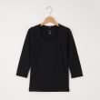 オフプライスストア(ウィメン)(OFF PRICE STORE(Women))のFaneuil（ファヌル） 丸首7分袖カットソー ブラック(019)