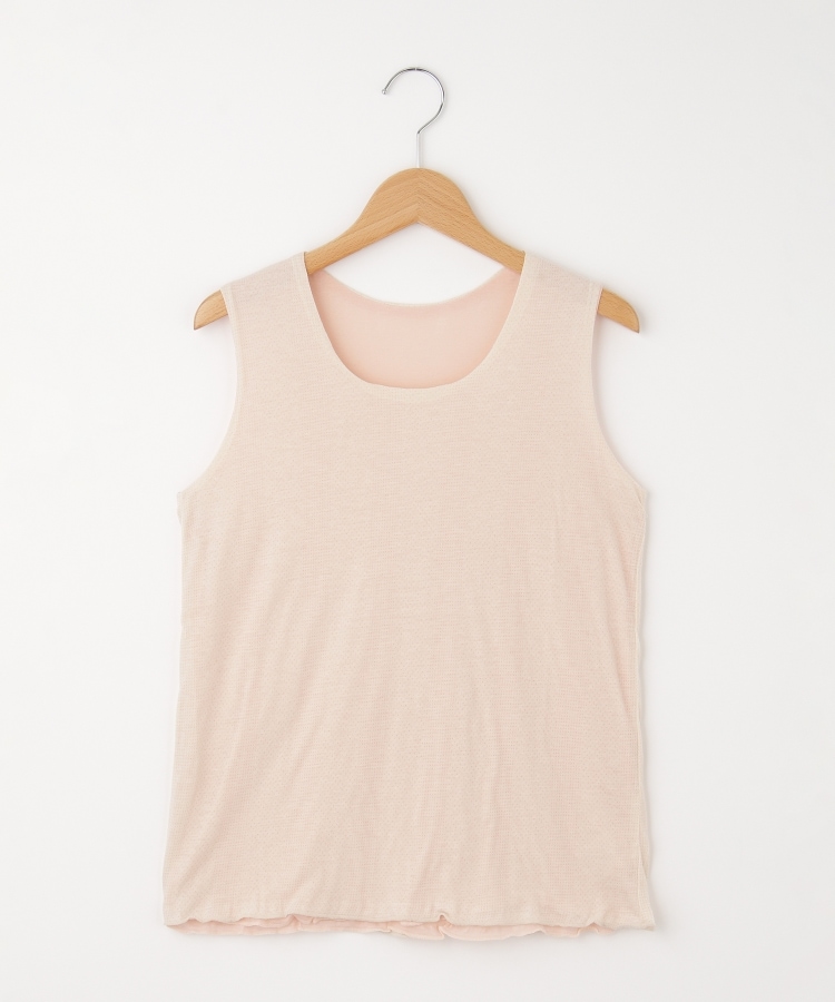 オフプライスストア(ウィメン)(OFF PRICE STORE(Women))のFaneuil（ファヌル） コットン2重ドットタンクトップ ライトピンク(012)