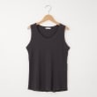 オフプライスストア(ウィメン)(OFF PRICE STORE(Women))のFaneuil（ファヌル） 麻混リブタンクトップ チャコールグレー(014)