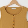 オフプライスストア(ウィメン)(OFF PRICE STORE(Women))のFaneuil（ファヌル） 前スソドロスト付きボタンリブタンクトップ3