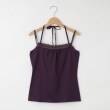 オフプライスストア(ウィメン)(OFF PRICE STORE(Women))のFaneuil（ファヌル） ダブルストラップ胸レースキャミソール パープル(082)