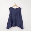 オフプライスストア(ウィメン)(OFF PRICE STORE(Women))のFaneuil（ファヌル） シワ加工ポケット付きAラインノースリーブ ブルー(092)