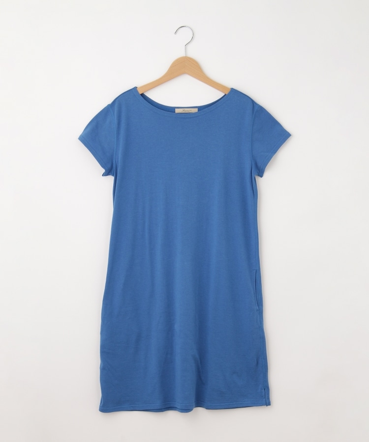 オフプライスストア(ウィメン)(OFF PRICE STORE(Women))のFaneuil（ファヌル） ポケット付きフレンチ袖ワンピース ブルー(092)