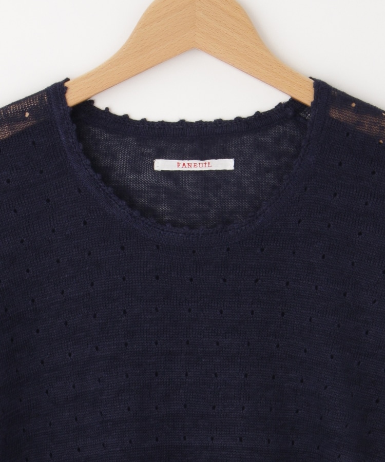 オフプライスストア(ウィメン)(OFF PRICE STORE(Women))のFaneuil（ファヌル） 麻針抜き半袖ニットプルオーバー3