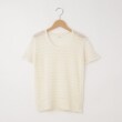 オフプライスストア(ウィメン)(OFF PRICE STORE(Women))のFaneuil（ファヌル） 麻針抜き半袖ニットプルオーバー アイボリー(004)