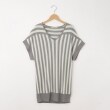 オフプライスストア(ウィメン)(OFF PRICE STORE(Women))のFaneuil（ファヌル） ストライプニットプルオーバー グレー(012)