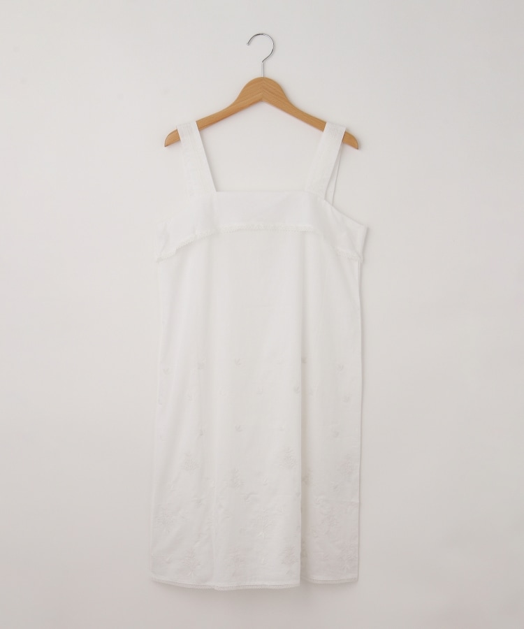 オフプライスストア(ウィメン)(OFF PRICE STORE(Women))のFaneuil（ファヌル） 刺繍入りキャミワンピース アイボリー(004)