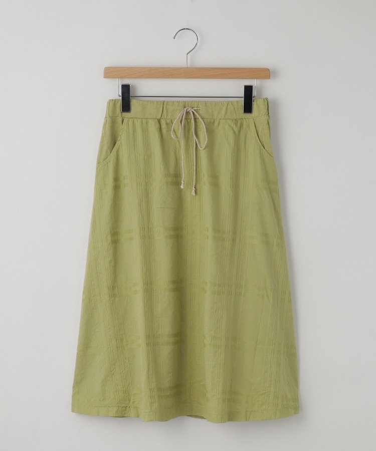 オフプライスストア(ウィメン)(OFF PRICE STORE(Women))のDANA（ダナ） チェック柄コットンウエストゴム入りスカート ミントグリーン(021)