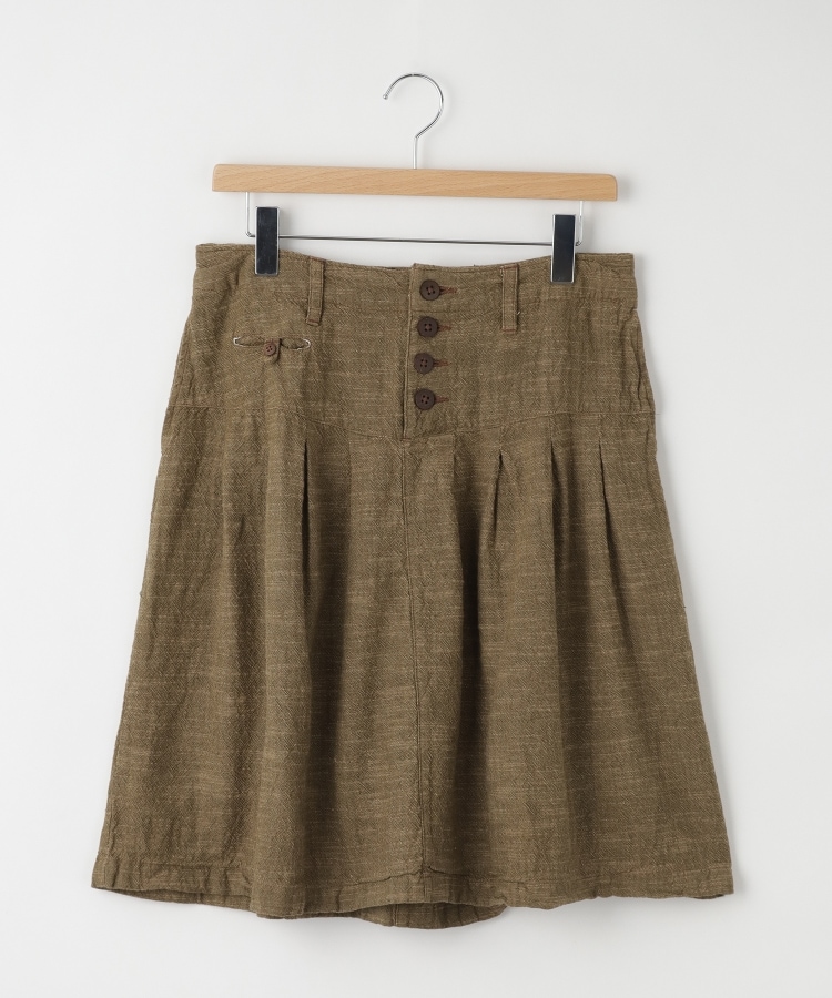 オフプライスストア(ウィメン)(OFF PRICE STORE(Women))のDANA（ダナ） 前ボタンタック入りスカート ブラウン(023)