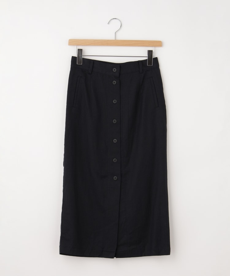 オフプライスストア(ウィメン)(OFF PRICE STORE(Women))のFaneuil（ファヌル） 前ボタン後ろスリット入りスカート ネイビー(095)