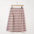 オフプライスストア(ウィメン)(OFF PRICE STORE(Women))のFaneuil（ファヌル） ウエストサイドチャック裏地付きボーダースカート1