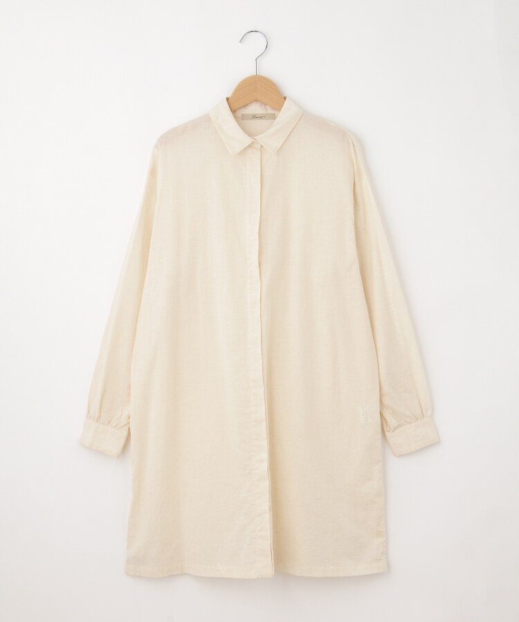 オフプライスストア(ウィメン)(OFF PRICE STORE(Women))のFaneuil（ファヌル） 麻混ロング丈シャツ1